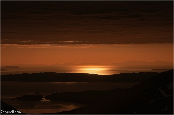 Sunset over the Sound of Sleat